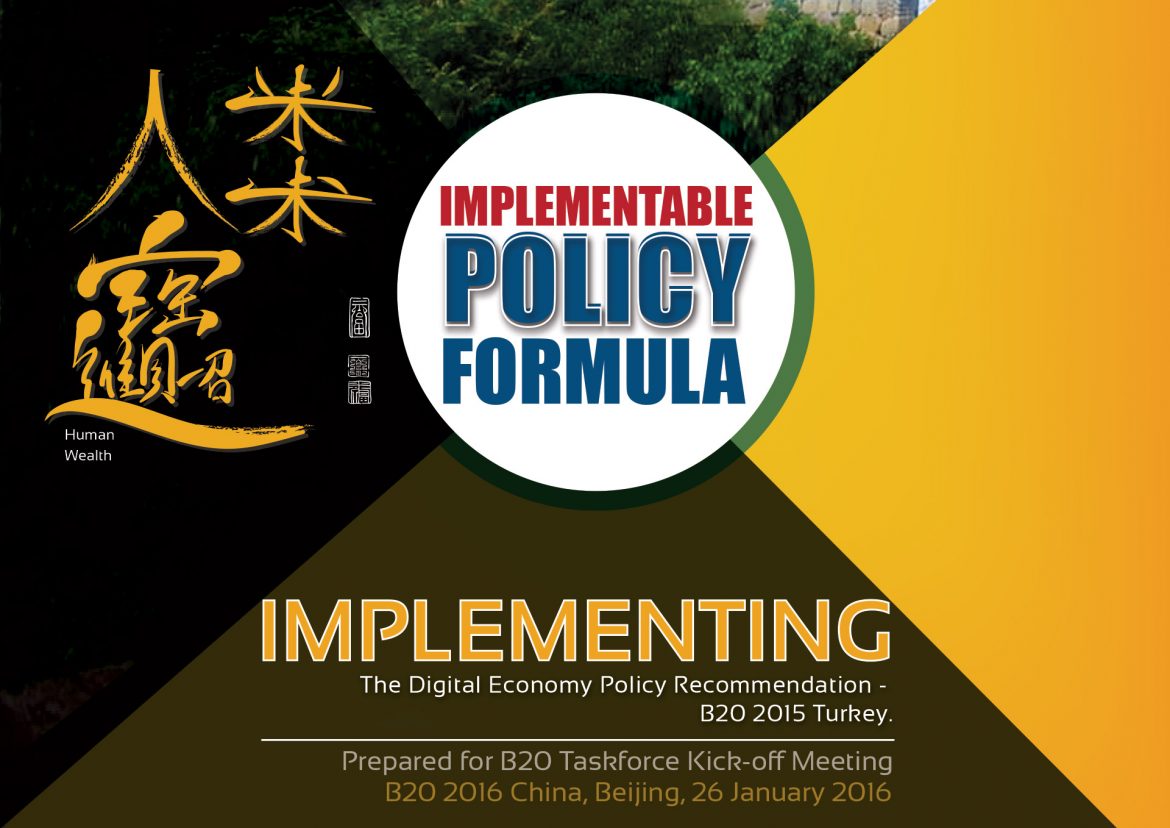 Implementable Policy Formula – B20 China