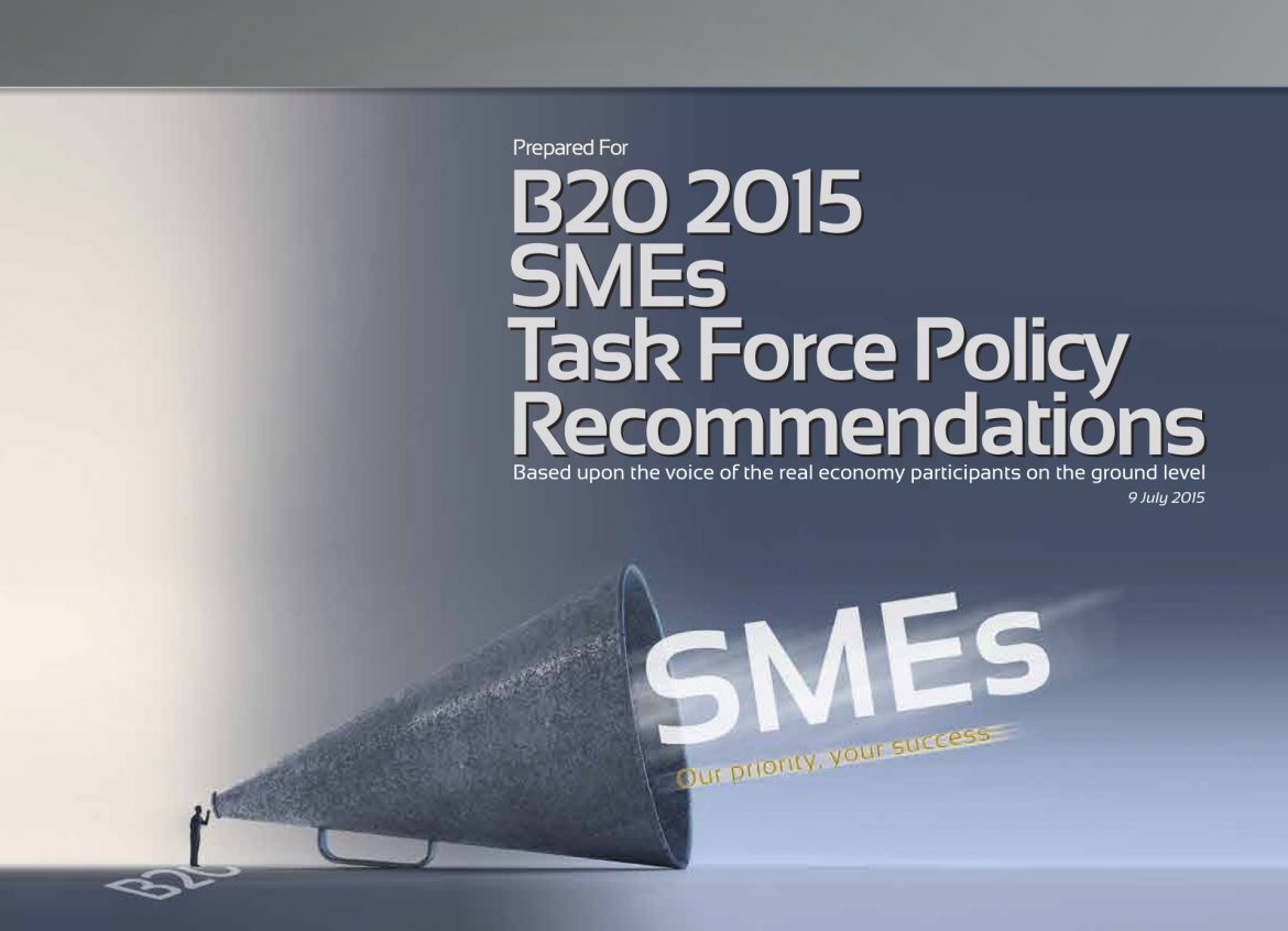 B20 2015 SME Task Force Policy Recommendations