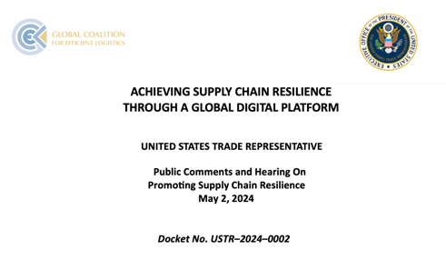 GCEL Invited to Present Supply Chain Resilience Solutions Aligned with USTR Priorities